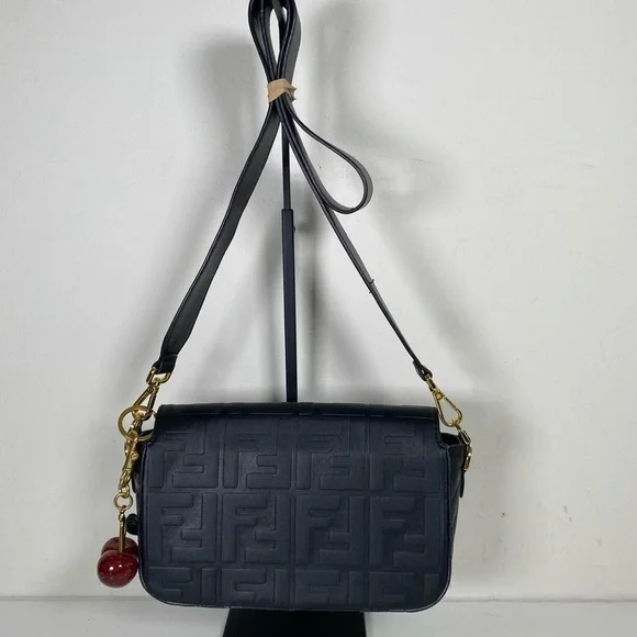 Designer Style Baguette Crossbody Bag - Picture 2 of 7